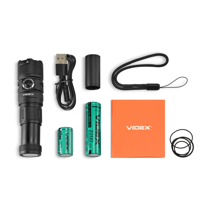 Портативний світлодіодний ліхтарик VIDEX VLF-A298 1500Lm 5000K 28360