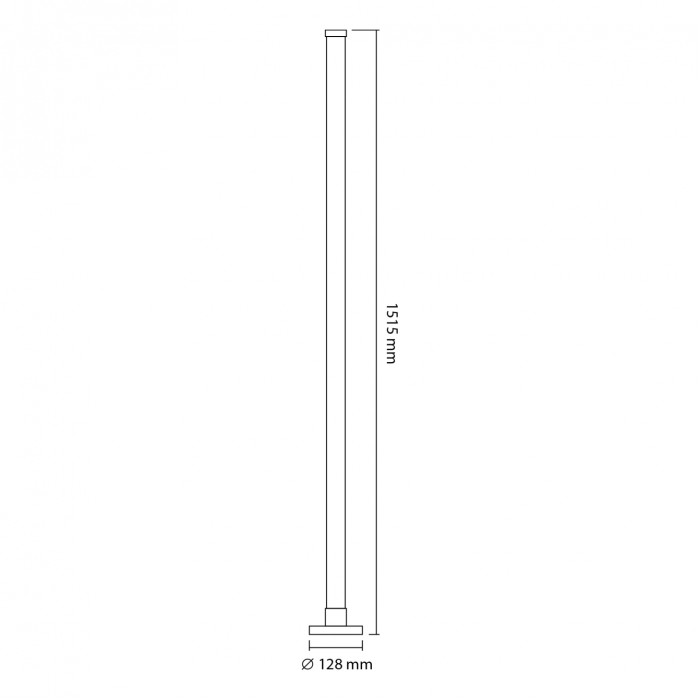 Лампа підлогова LED VIDEX TF20 RGB 10W VL-TF20-RGB/27949