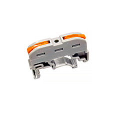 Клемник швидкого монтажу DIN 1+1п сірий PA (TF-KND-221) TITANUM