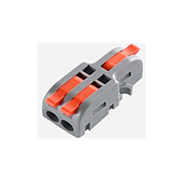 Клемник швидкого монтажу розгалужувальний 1/2п сірий PA (TF-KNR-12) TITANUM