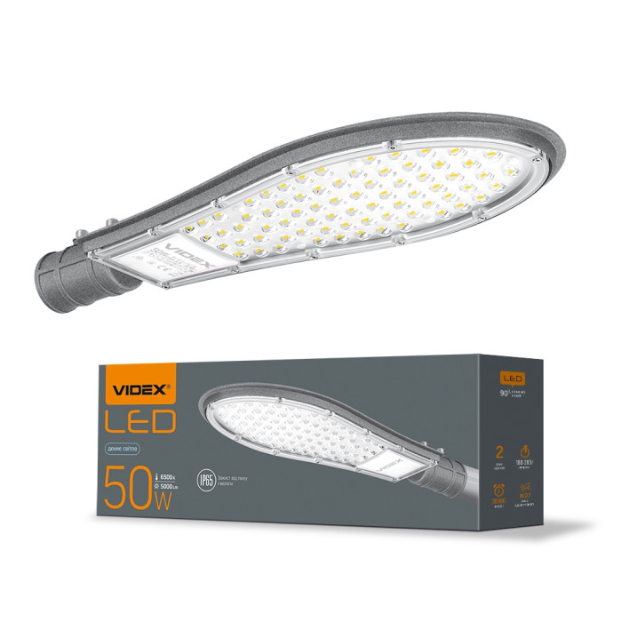 Ліхтар вуличний  LED VIDEX  IP65 50W 6500K 220V(VL-SLE15-506)26457