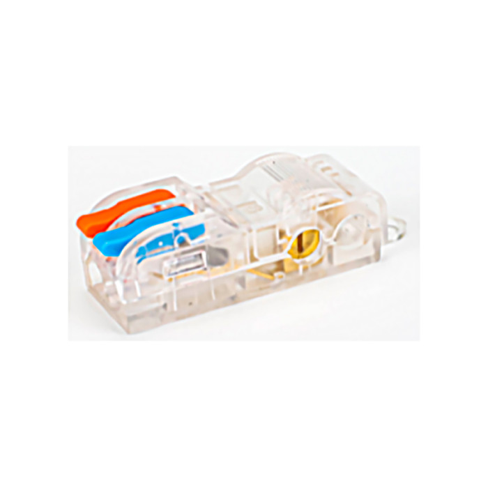 Клемник швидкого монтажу Т-подібний 2+2п сірий PA (TF-KNT-22-T) TITANUM