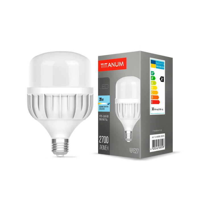 LED лампа TITANUM A100 30W E27 6500К LED лампа TITANUM A100 30W E27 6500К