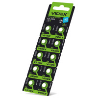 Батарейка годинникова Videx AG 4/LR626 BLISTER CARD 10 шт