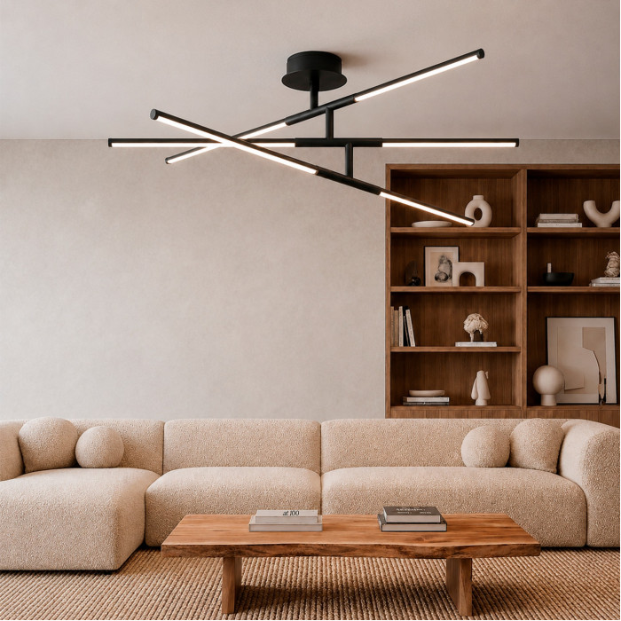 LED світильник стельовий VIDEX CLD013 40W 3000-4000-6000K Black