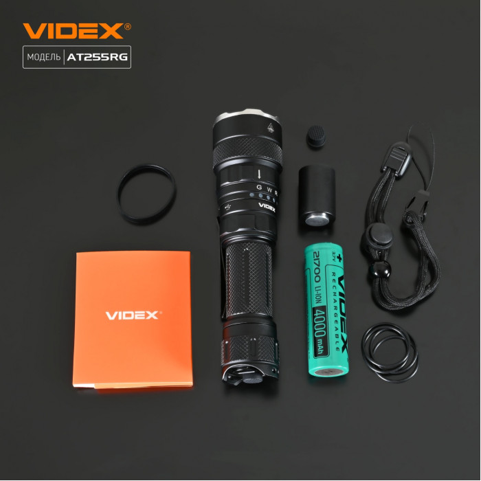 Светодиодный фонарик VIDEX VLF-AT255RG 2000Lm 5000K