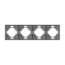 Рамка серый графит на 4 места горизонтальная VIDEX NOTA (VF-NT-FR4H-GR)