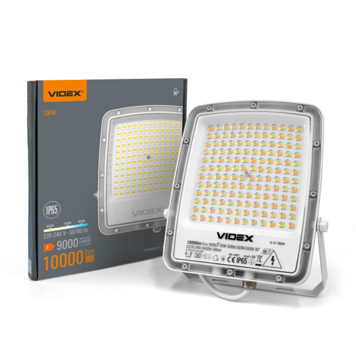 LED прожектор VIDEX F5 100W 3000-5000-6500K 230V White (VL-F5-100CW)