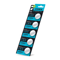 Батарейка литиевая Videx CR2450 5шт BLISTER CARD