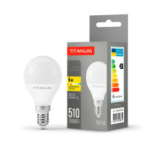 LED лампа TITANUM G45 6W E14 3000К