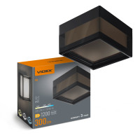 LED светильник IP65 квадратный VIDEX BHD02 9W 2400-3200-4300K ​​Black