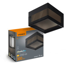 LED светильник IP65 квадратный VIDEX BHD02 9W 2400-3200-4300K ​​Black