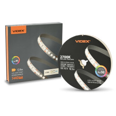 LED стрічка VIDEX DC12V 60W 5M 2700K Ra98 IP20 (VL-LST28144-12122-B5)
