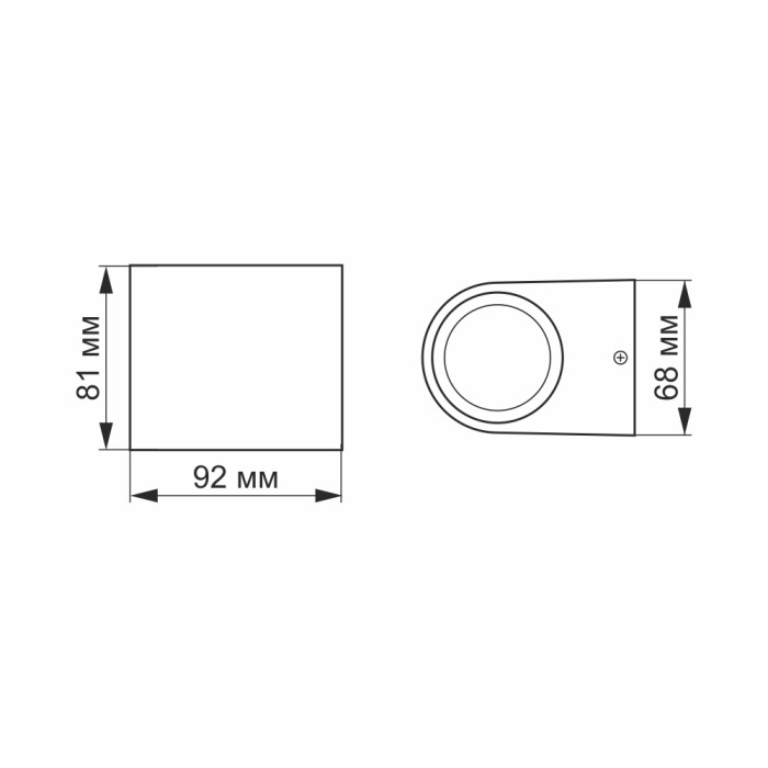 LED Светильник архитектурный AR031 IP54 VIDEX 3W 2700K