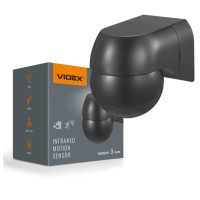 Датчик руху та освітленості VIDEX VL-SPW11B 220V 800W IP44 інфрачервоний чорний