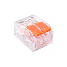 Клемник швидкого монтажу 2п прозорий PC (TF-KNT-412) TITANUM