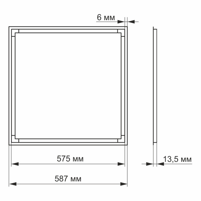 LED панель ART VIDEX 40W 4100K