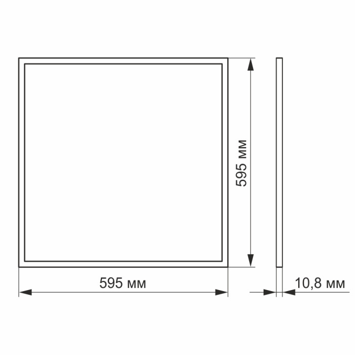 LED панель VIDEX 40W 4100K матова