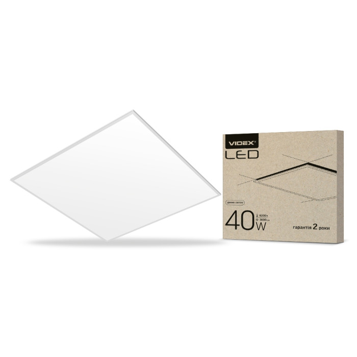 LED панель VIDEX 40W 6200K матовая