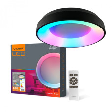 Cвітильник LED VIDEX  EDGE-RC-72W-BLACK (VLE-ERC-RGB-72B)/28124