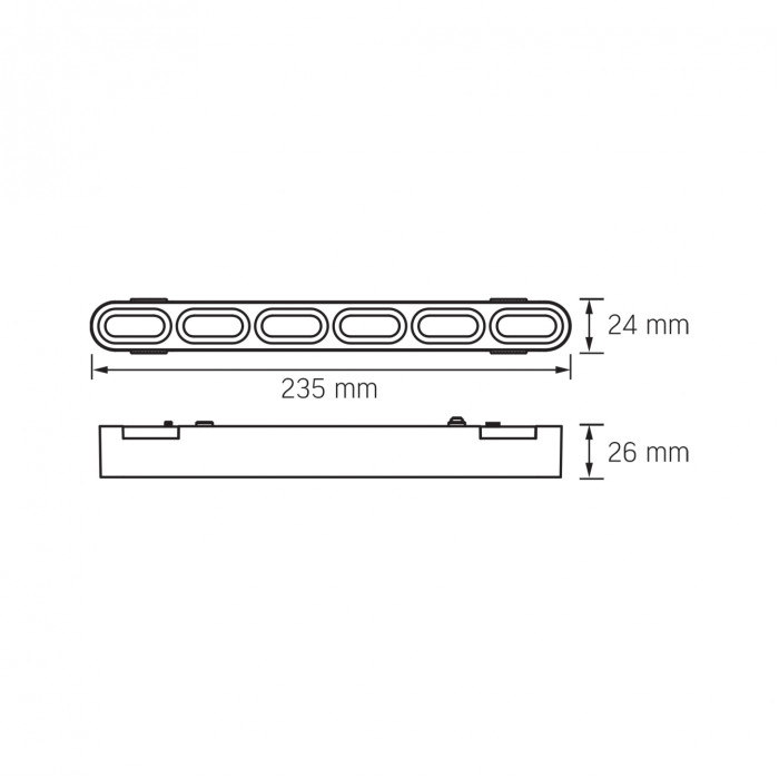Світильник магнітний трековий VIDEX LD16B 11W 4000K 48V Black