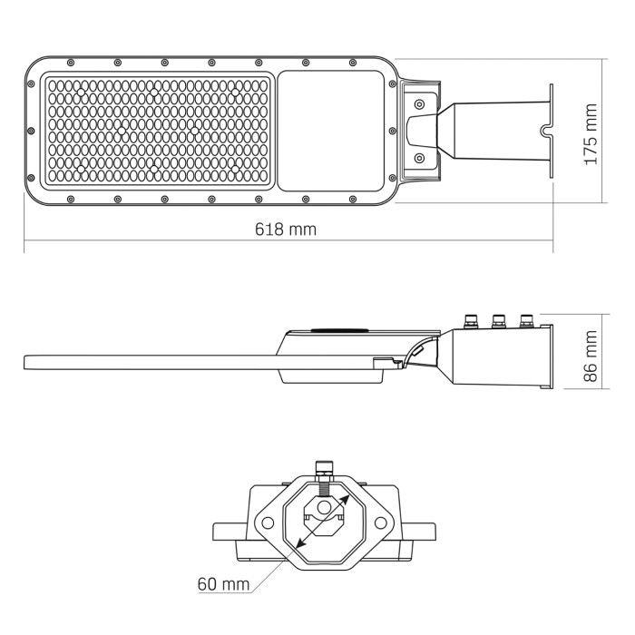 LED фонарь уличный VIDEX IP65 SLE17 150W 16500Lm 5000K 220V
