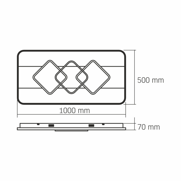 Світильник LED VIDEX DECORA 80W 2700-6000K 220V (VL-CLD-998-TT)