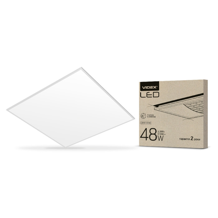 LED панель VIDEX 48W 6000K матова