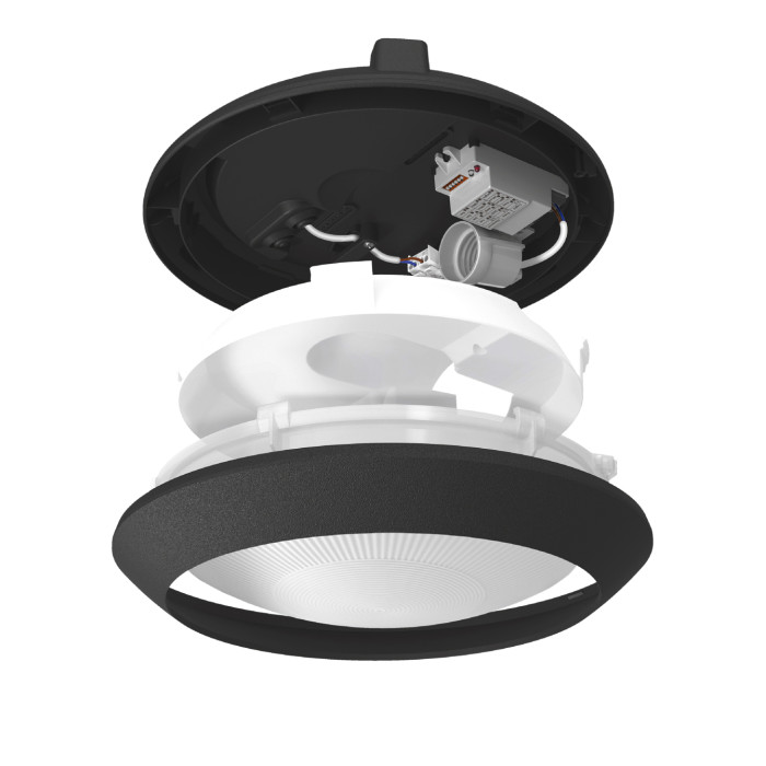 Светильник IP65 под лампу E27 VIDEX VL-BHR-E2726SB с датчиком движения