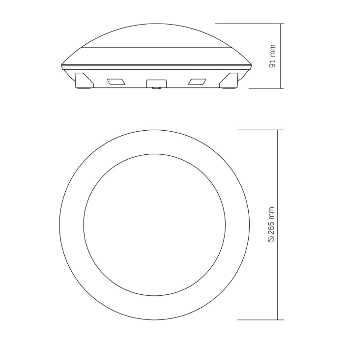 Светильник IP65 под лампу E27 VIDEX VL-BHR-E2726SB с датчиком движения
