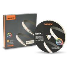 LED стрічка VIDEX DC12V 60W 5M 6000K Ra98 IP20 (VL-LST28144-12126-B5)