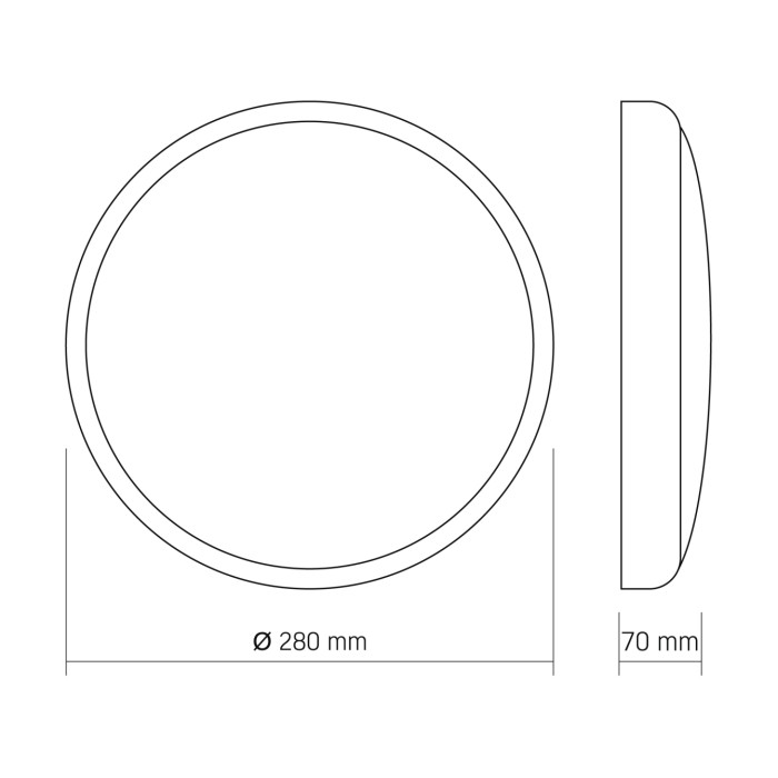 LED Светильник накладной с датчиком движения VIDEX VL-CLR-200-2G 20W 2700-6500K