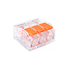 Клемник швидкого монтажу 3п прозорий PC (TF-KNT-413) TITANUM