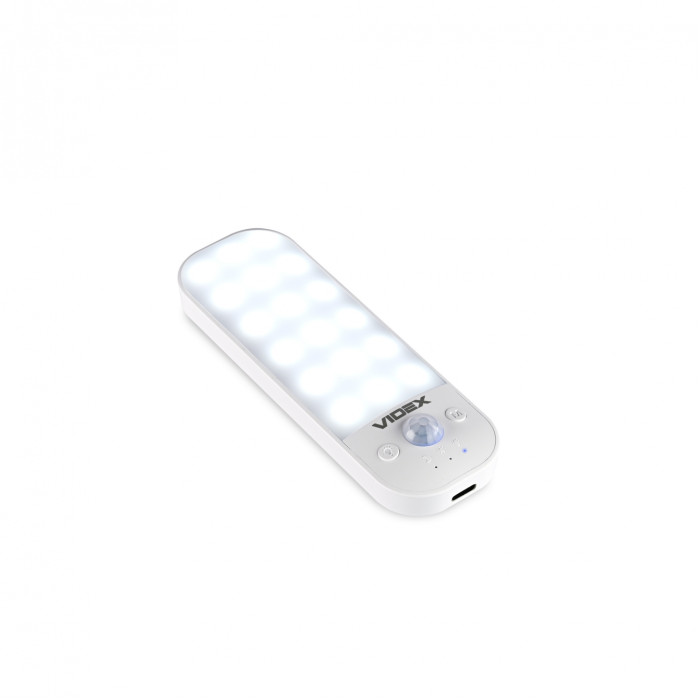 LED Светильник аккумуляторный с датчиком движения VIDEX VL-NL014W-S