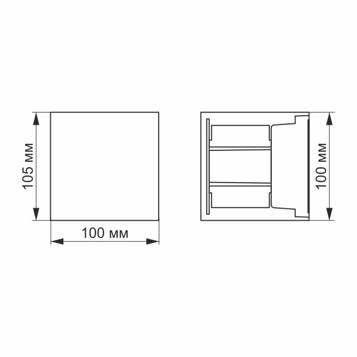 LED Светильник архитектурный AR04 IP54 VIDEX 6W 2700K черный
