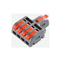 Клемник швидкого монтажу розгалужувальний 1/4п сірий PA (TF-KNR-14) TITANUM