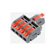 Клемник швидкого монтажу розгалужувальний 1/4п сірий PA (TF-KNR-14) TITANUM