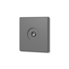 Розетка TV одинарная телевизионная серый графит VIDEX NOTA (VF-NT-SK1TV-GR)