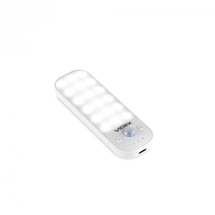LED Светильник аккумуляторный с датчиком движения VIDEX VL-NL014W-S