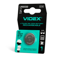 Акумулятор літієвий Videx LIR2032 1шт BLISTER CARD