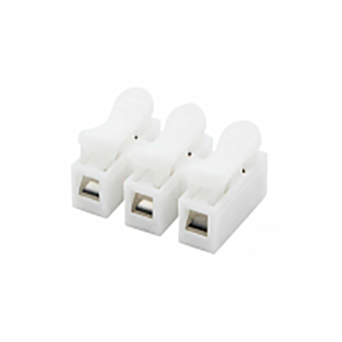 Клемник швидкого монтажу пружинний 3п сірий PA (TF-KNW-3) TITANUM