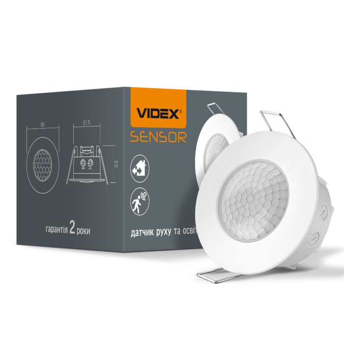 Датчик движения и освещения VIDEX VL-SPR17W 220V 1200W инфракрасный