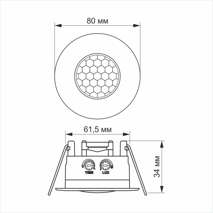 Датчик движения и освещения VIDEX VL-SPR17W 220V 1200W инфракрасный