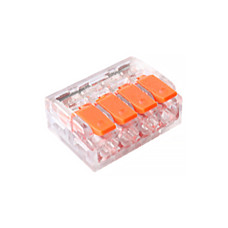 Клемник швидкого монтажу 4п прозорий PC (TF-KNT-414) TITANUM