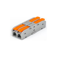 Клемник швидкого монтажу 2+2п 4.0мм сірий PA (TF-KNG-422) TITANUM