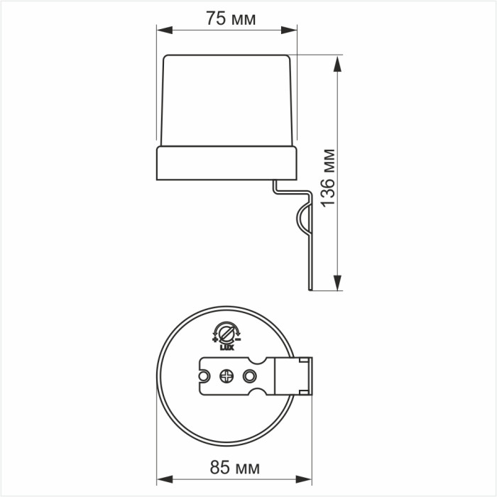Датчик освещения VIDEX VL-SN03 25A 220V фотометрический