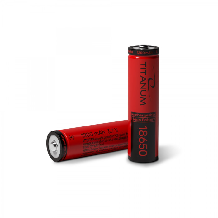 Аккумулятор TITANUM литий-ионный 18650 (без защиты) 1200mAh bulk 1шт Аккумулятор TITANUM литий-ионный 18650 (без защиты) 1200mAh bulk 1шт