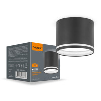 Светильник VIDEX под лампу GX53 накладной Черный (VL-SPF35A-B)