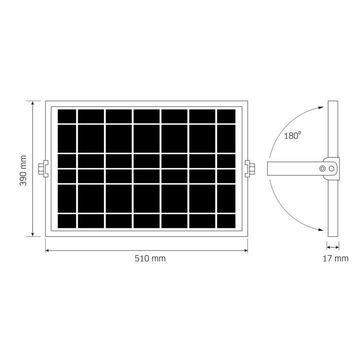 LED прожектор автономний Videx 3740Lm 5000K (VL-FSO5-3005)28445