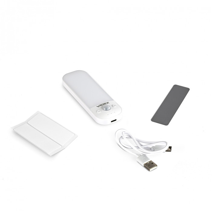 LED Светильник аккумуляторный с датчиком движения VIDEX VL-NL014W-S